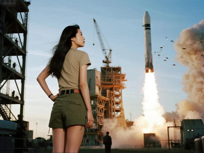 航天基地火箭發射現場圖